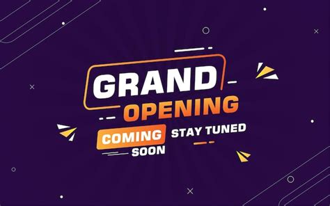 Premium Vector Grand Opening Modern Banner Design