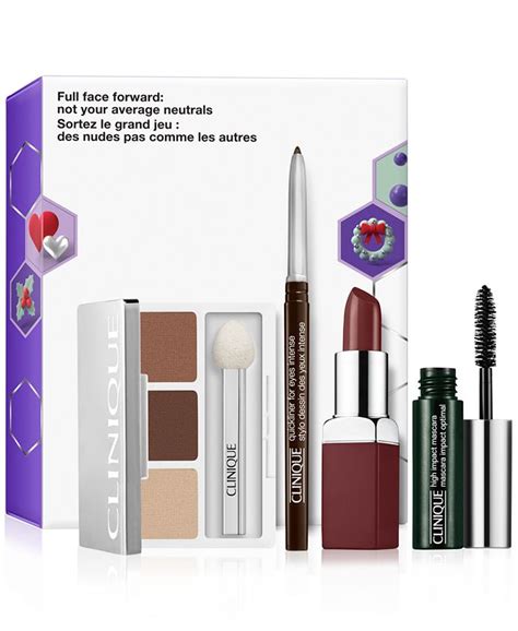 Clinique 4-Pc. Full Face Forward Not Your Average Neutrals Makeup Set ...