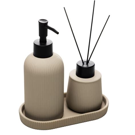 Conjunto Para Banheiro Soft Touch Sketch Em Cer Mica Nude Pe As Wolff Shopee Brasil