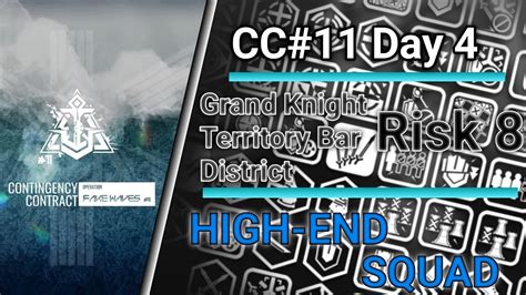 CC 11 Daily Stage 4 Grand Knight Territory Bar District Risk 8 High