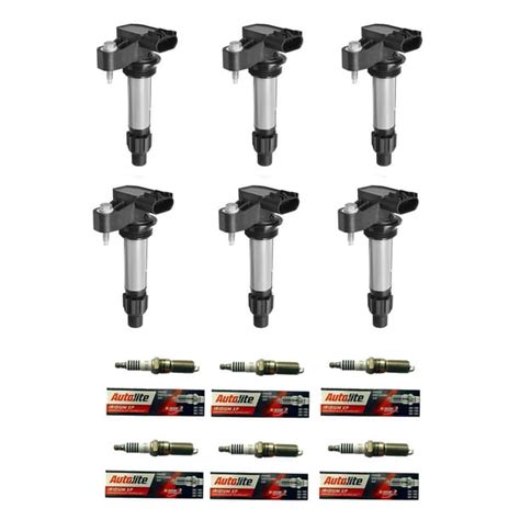 Set Of 6 Isa Ignition Coils And 6 Autolite Spark Plugs Compatible With 2007 2009 Pontiac G6 3 6l