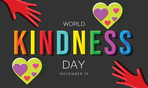 World Kindness Day. background, banner, card, poster, template. Vector ...