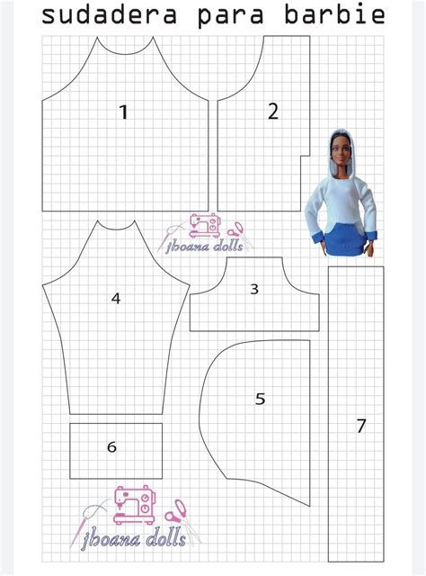 Sudadera Para Barbie Barbie Clothes Patterns Sewing Barbie Clothes