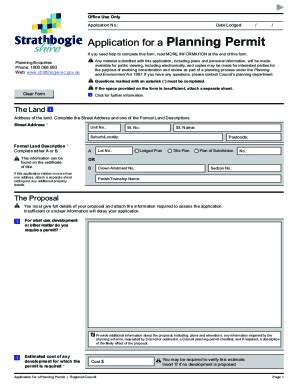 Fillable Online Application To Amend A Planning Permit Minister Pdf