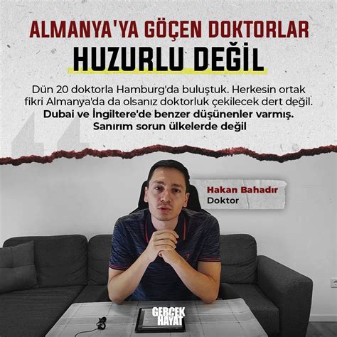 Ger Ek Hayat Dergisi On Twitter Almanya Da Ya Ayan Doktor Hakan