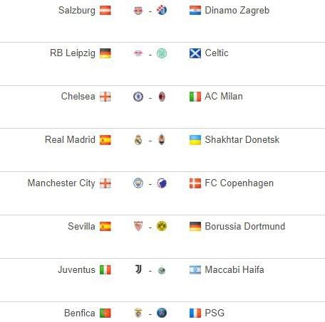 UEFA Champions League Groups E to H - Match Day Four Fixtures (11/10 ...