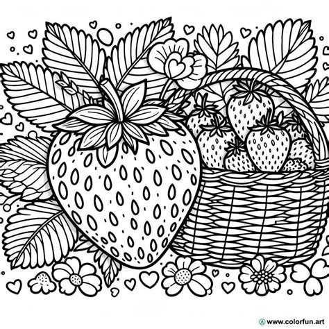 Dibujo Para Colorear De Fresas Rojas Descargar O Imprimir De Forma Gratuita