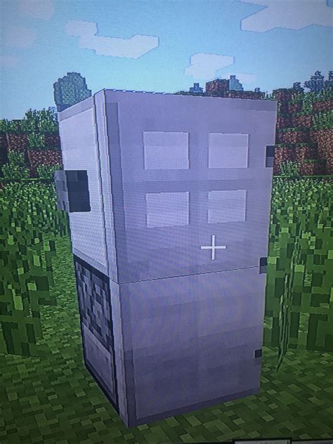 How To Make A Refrigerator In Minecraft 6 Steps Instructables