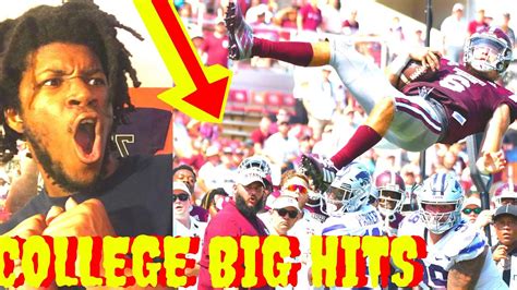 College Football Reaction Biggest Hits Of 2019 2020 College Football Highlights Youtube