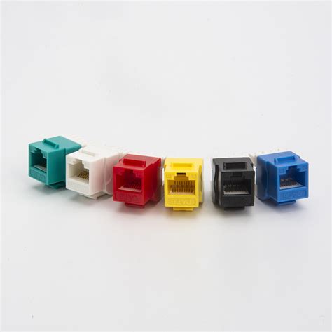 Cat5e CAT6 CAT6A UTP Keystone Jack 180 Degree China RJ45 Keystone