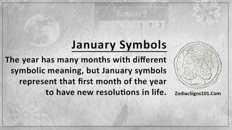 January Symbols: The Herald Of New Beginnings - ZodiacSigns101