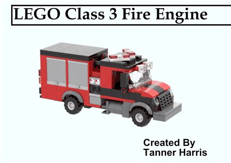 Lego Fire Truck Pdf Of Custom Realistic Lego Fire Engine Instructions Instructions Only Lego