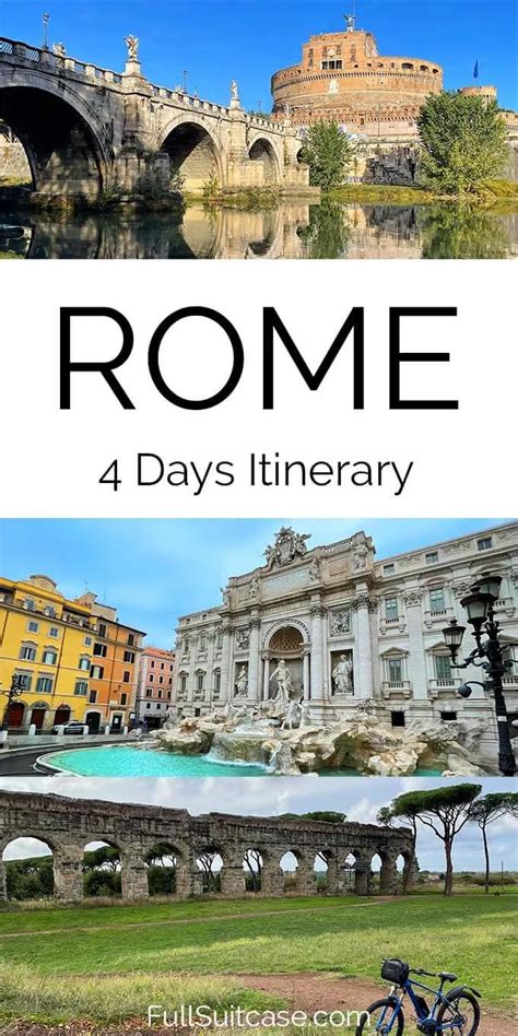 4 Days in Rome: Detailed Itinerary (+Map & 2024 Planning Tips) | Rome, Best of rome, Day trips ...