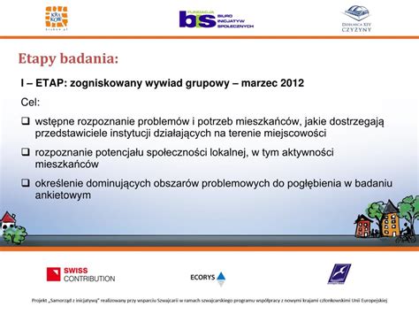 PPT WYNIKI BADANIA PROBLEMÓW I POTRZEB MIESZKAŃCÓW PLEŚNEJ I