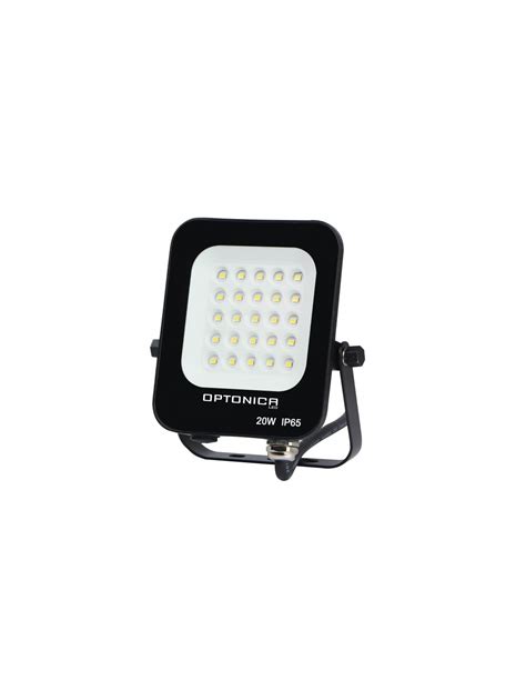 Proiector LED SMD Corp Negru IP65 20W Alb Neutru