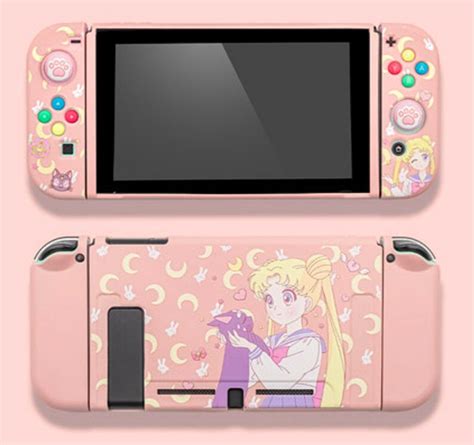 Pink Sailor Moon Nintendo Switch Case Soft Switch Cover Etsy