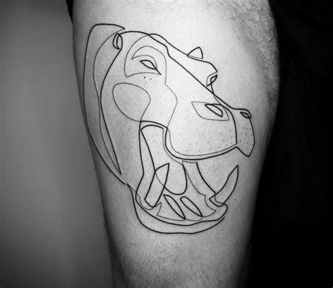 Hippo tattoo by Mo Ganji | Post 31341 | Hippo tattoo, Mo ganji, Tattoos