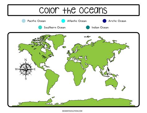 7 Continents Worksheets For Kids Coloring And Information Pages Etsy