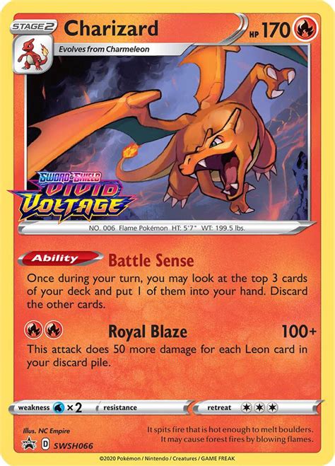 Charizard Swsh Prerelease Swsh Sword Shield Promo Cards