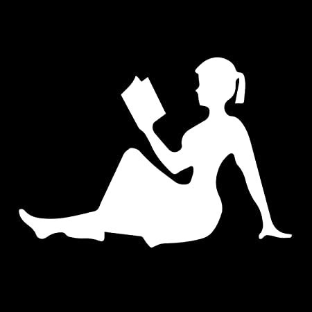 Amazon LPF USA Sexy Mudflap Girl Reading Book Shaped Sticker