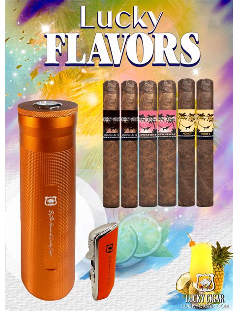 Flavored Cigars Lucky Flavors 6 Piece Set Lucky Cigar