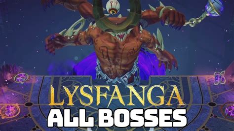 LYSFANGA The Time Shift Warrior All Bosses With Cutscenes Ending