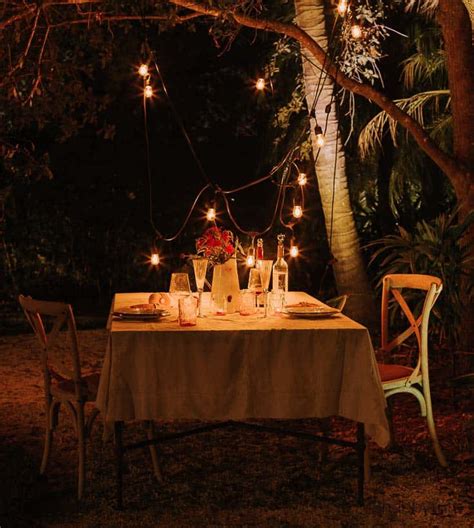 Outdoor Candlelight Dinner Ideas - Outdoor Lighting Ideas