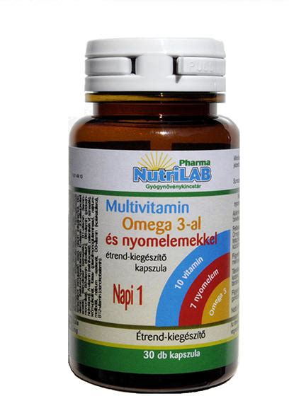 Vásárlás NutriLAB Multivitamin Omega 3 kapszula 30 db