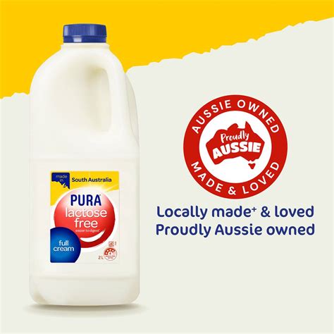 Pura Lactose Free Full Cream Milk 2l Woolworths