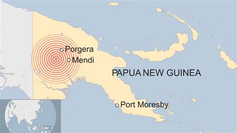 Papua New Guinea Earthquake At Least 14 Killed Amid Landslides Bbc News