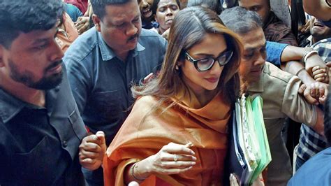 Tmc Mp Nusrat Jahan Appears At Ed Office For Questioning The Hindu