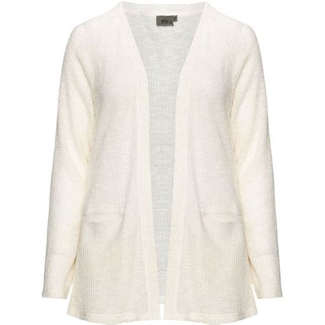 Veto Ivory White Plus Size Open Cardigan 50 Liked On Polyvore Featuring Tops Cardigans Plus