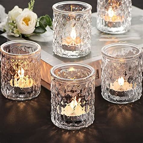 36 Pcs Votive Candle Holders Clear Glass Tea Lights Candle Holder In Bulk For