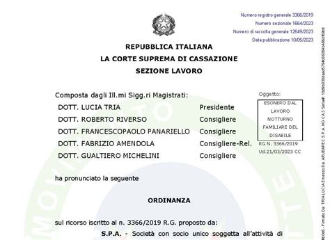 Legge 104 CORTE SUPREMA DI CASSAZIONE SEZIONE LAVORO si è espressa sui