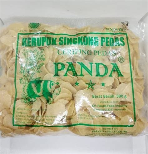 Kerupuk Mentah 1kg Ceriping Singkong Pedas Cap Panda Lazada Indonesia