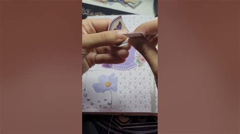 Lilás, Doiles e Borboletas #artjournal #journaling #shorts - YouTube