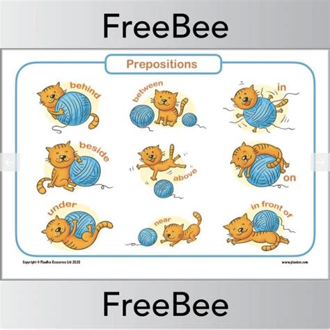 Download This Free Prepositions Poster To Help Your Children Become