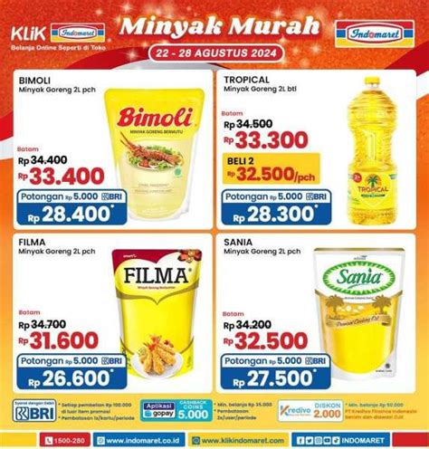 Promo Minyak Goreng Murah Di Indomaret Alfamart Superindo Dan Tip