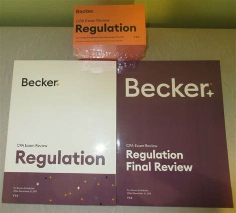 Becker Professional Education Cpa Exam Review V 3 5 Regulation