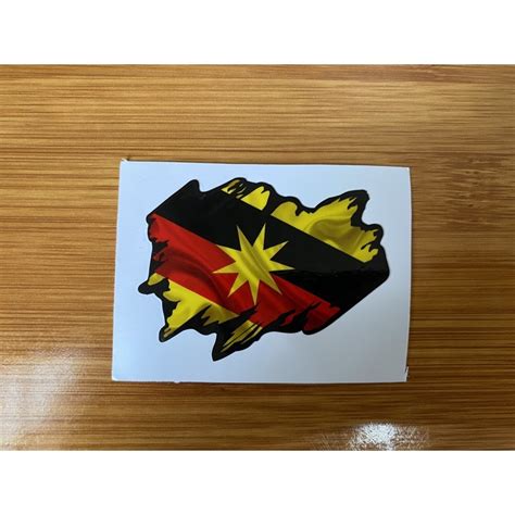 Sticker Inkjet Flag Bendera Negeri Negara Sticker Vietnam Malaysia