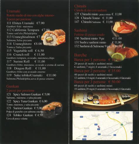 Menu E Prezzi Ristorante Sushi House A Gorgonzola Milano In Viale