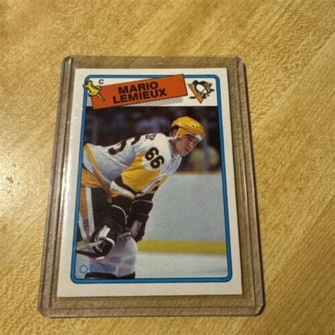 O Pee Chee Nhl Hockey Card Mario Lemieux Ebay