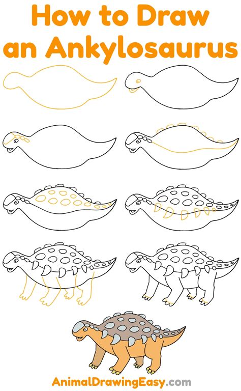 How To Draw An Ankylosaurus