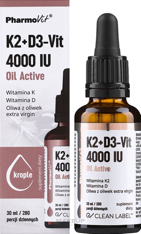 Pharmovit Clean Label K D Vit Iu Oil Active Olie Vitamine K