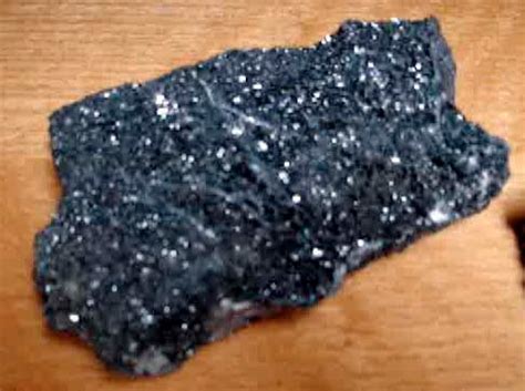 Black Rock Covered In Sparkles Rocks Minerals Gems Geology