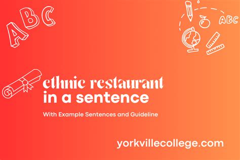 How To Use Ethnic Restaurant In A Sentence Easy Examples