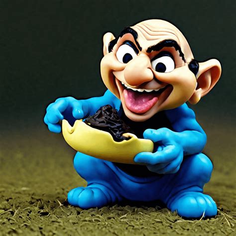 Gargamel eats some Smurfs : r/weirddalle