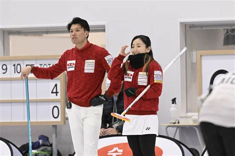 写真：【カーリング】藤沢五月、山口剛史組が白星発進 相性抜群の理由は「スマイル」と「パワー」 東スポweb