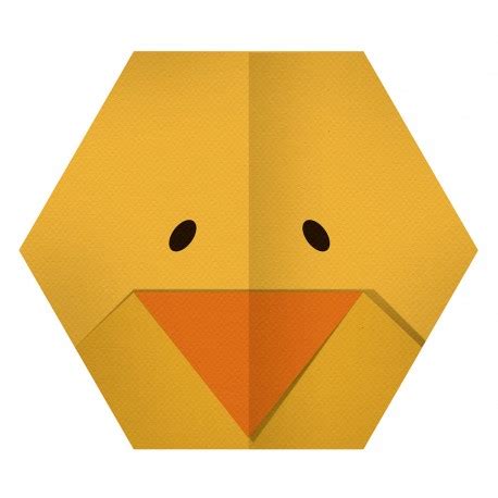 Sticker Animaux Origami T Te Canard Deco Chambre Etiquette Autocollant