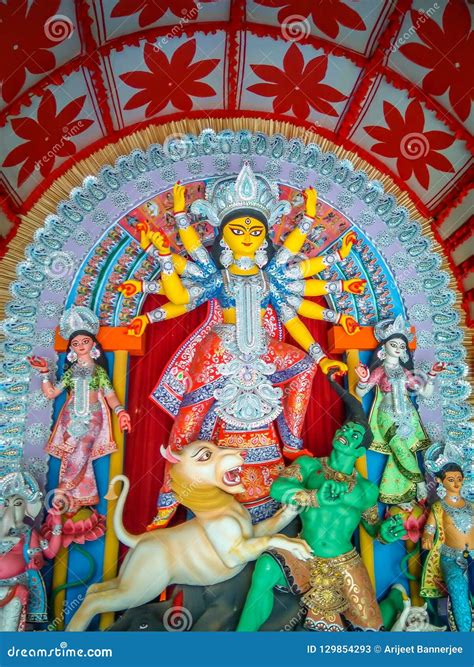 Durga Puja Festival at Bengal in India Stock Image - Image of color ...